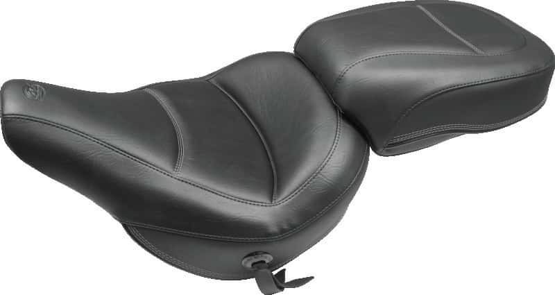 Mustang Motorcycle — Mustang 08-21 Harley Electra Glide,Rd Glide, Rd King, Str Glide Touring 1PC Seat Regal - Black - view 2