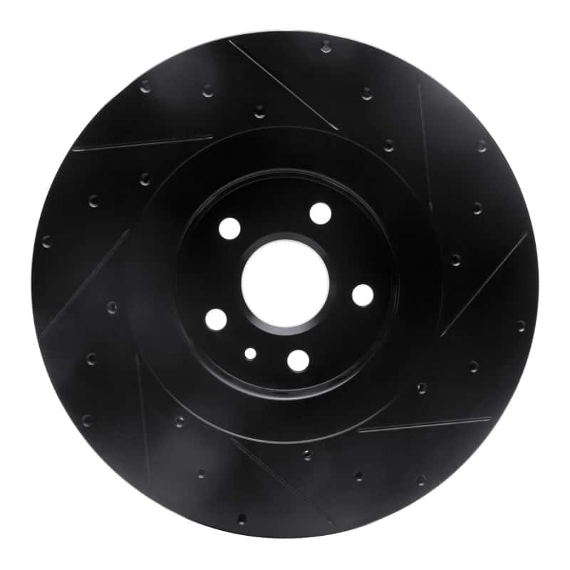 R1 Concepts — R1 09-15 Cadillac CTS Front Left Drilled & Slotted Black Brake Rotor
R1 Brake Rotor Drill - view 5
