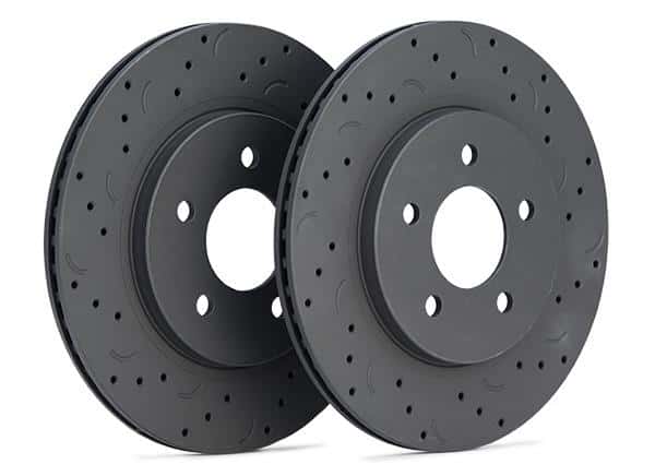 Hawk Performance — Hawk Talon 2006 Subaru Impreza WRX Drilled and Slotted Rear Brake Rotor Set
Disc Brake Rotor - view 4