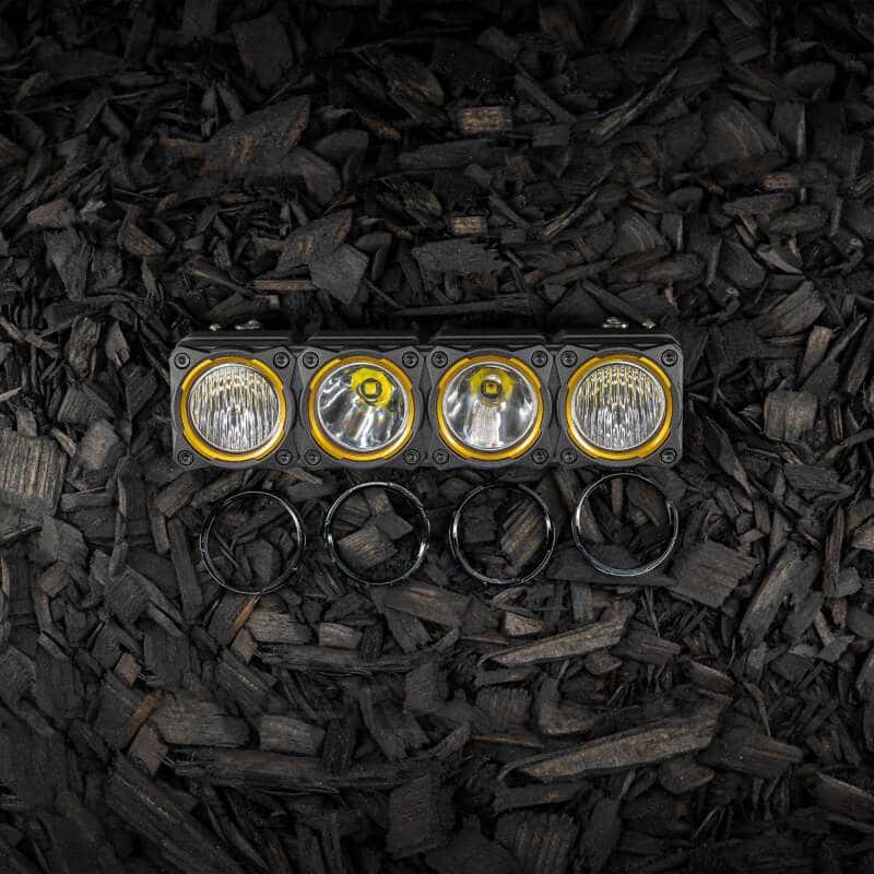KC HiLiTES — KC HiLiTES FLEX ERA LED Light Bar Bezel Kit for 10in. Segments - Gloss Black - view 7