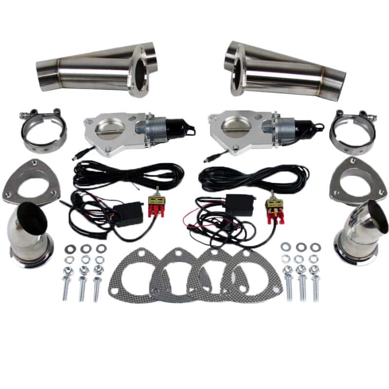 Granatelli Motor Sports — Granatelli 2.5in Stainless Steel Electronic Dual Exhaust Cutout
Exhaust Cut-Out - view 1