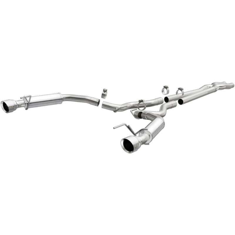 Magnaflow — MagnaFlow Cat Back, SS, 2.5in, Competition, Dual Split Polished 4.5in Tips 2015 Ford Mustang V6 3.7L
Cat-Back - view 2