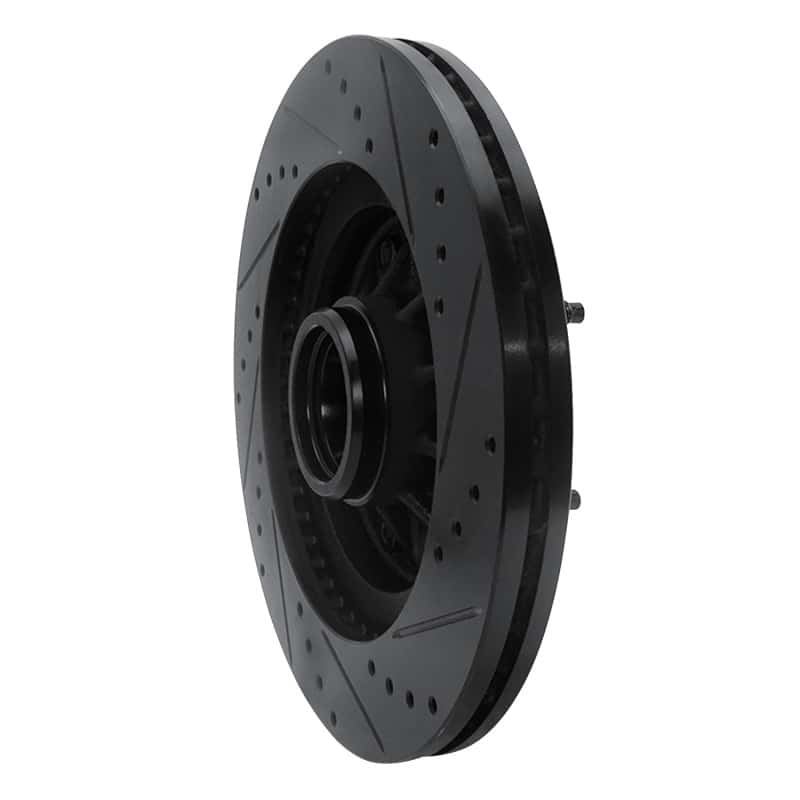 R1 Concepts — R1 97-99 Ford F-150 RWD Front Left Drilled & Slotted Black Brake Rotor
R1 Brake Rotor Drill - view 4
