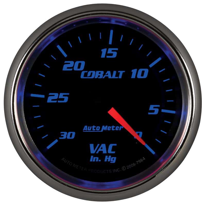 AutoMeter — Autometer Cobalt 2-5/8in. / 0-30 IN HG / Mechanical Vacuum Gauge
GA 2.6" VAC MECH CB - view 5