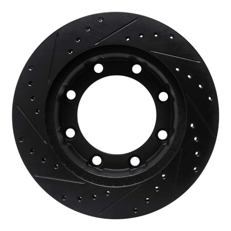 R1 Concepts — R1 77-79 Ford F-250 4WD (Excl Super Duty) Front Right Drilled & Slotted Black Brake Rotor
R1 Brake Rotor Drill - view 5