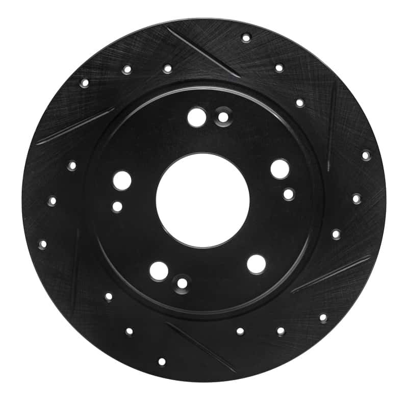 R1 Concepts — R1 11-15 Honda CR-Z Rear Right Drilled & Slotted Black Brake Rotor
R1 Brake Rotor Drill - view 1