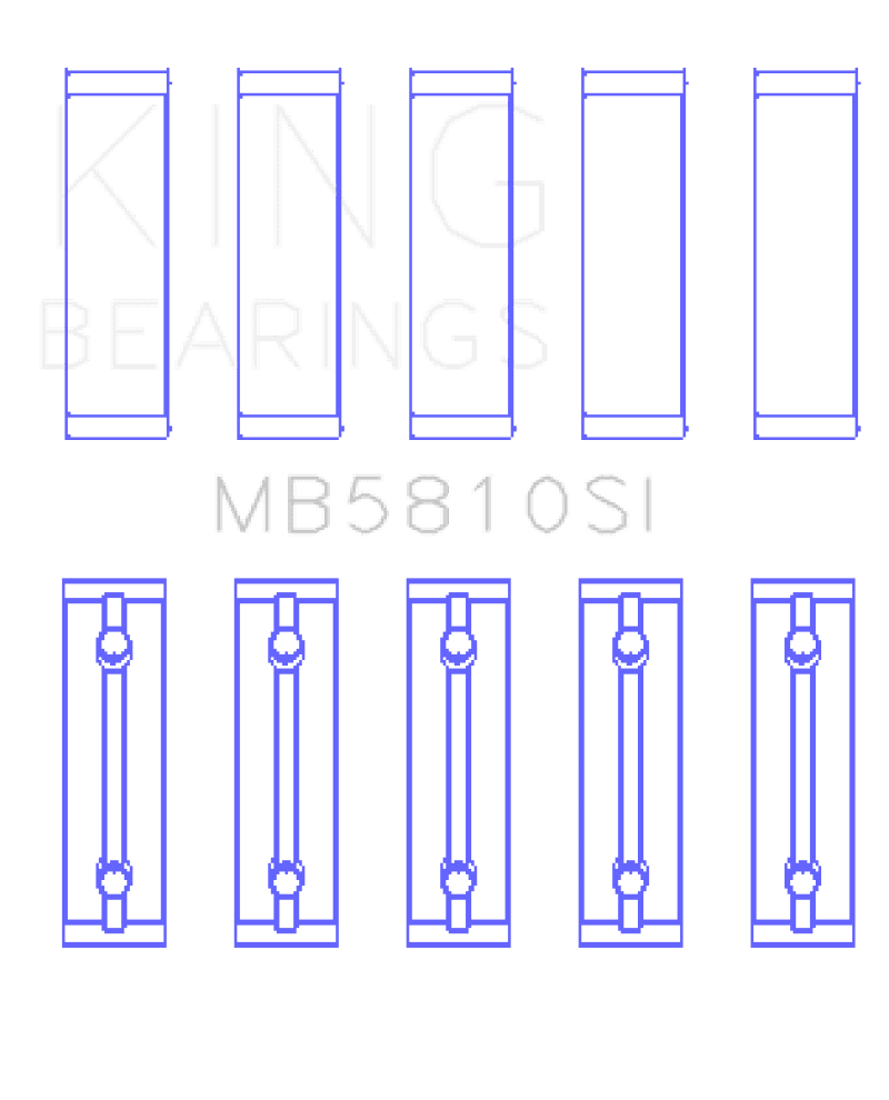 King Engine Bearings — King Engine Bearings Toyota 2AR-FE, 2AR-FXE Crankshaft Main Bearing Set
Engine Bearing - view 2