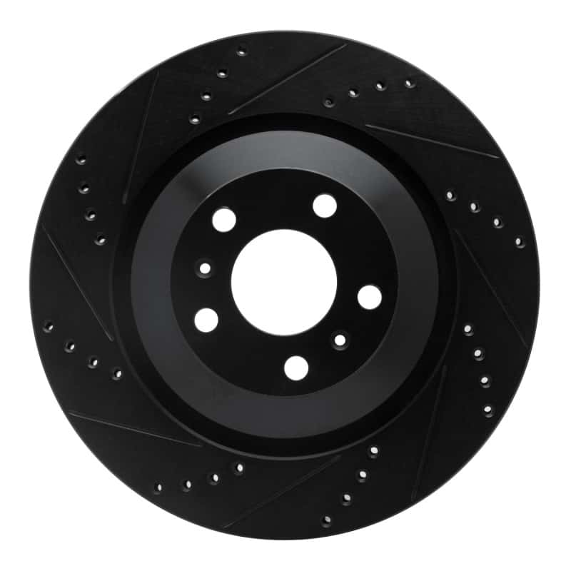 R1 Concepts — R1 04-18 Audi S8 Rear Left Drilled & Slotted Black Brake Rotor
R1 Brake Rotor Drill - view 1