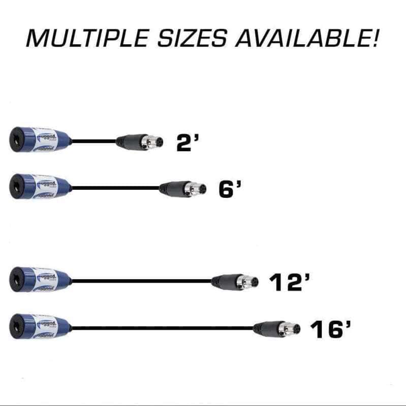 Rugged Radios — Rugged Radios OFFROAD Straight Cable to Intercom (Select Length) 16 Feet - view 2