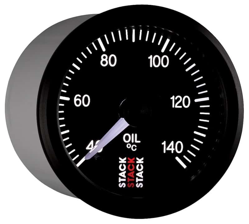 AutoMeter — Autometer Stack 52mm 40-140 Deg C 1/8in NPTF Male Pro Stepper Motor Oil Temp Gauge - Black
Ga OT ProStpr B 140C - view 6