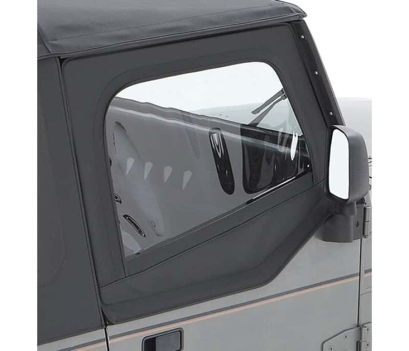 Bestop — Bestop 88-95 Jeep Wrangler YJ Upper Fabric Doors (Square Upper Rear Corner Black Denim)
Upper Fabric Doors - view 1