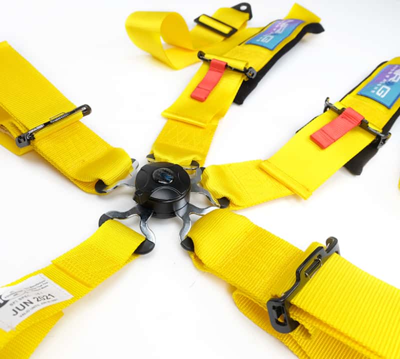 NRG — NRG 5PT 3in. Seat Belt Harness / Cam Lock - Yellow - view 2