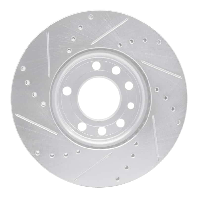 R1 Concepts — R1 03-11 Cadillac BLS (Mexico) Front Right Drilled & Slotted Silver Brake Rotor
R1 Brake Rotor Drill - view 5