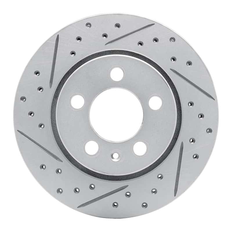 R1 Concepts — R1 00-06 Audi Tt Quattro Rear Left Drilled & Slotted Geo-Carbon Rotor - view 1