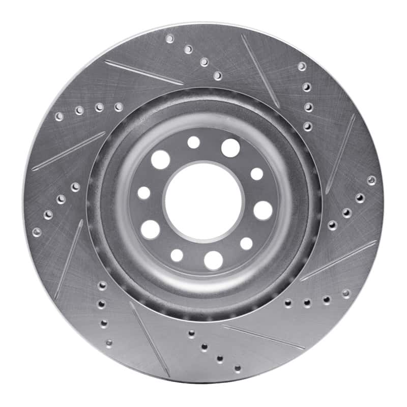 R1 Concepts — R1 2017-2025 Alfa Romeo Stelvio Rear Left Drilled & Slotted Silver Brake Rotor
R1 Brake Rotor Drill - view 5