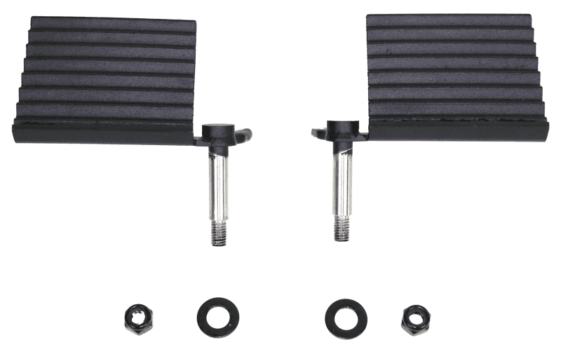 Fishbone Offroad — Fishbone Offroad 76-06 Jeep CJ YJ TJ Wrangler Foot Peg Set Gloss - Black - view 1