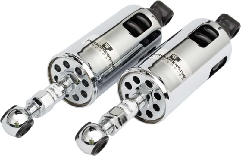 Progressive — Progressive 89-99 Harley-Davidson Softail 422 Series Shocks - Chrome - view 1