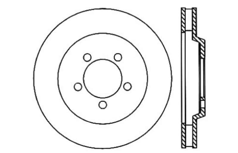 Stoptech — StopTech Power Slot 05-10 Mustang GT V8-4.6L Front Left Drilled Rotor
Cross Drilled Rotor
Disc Brake Rotor - view 1