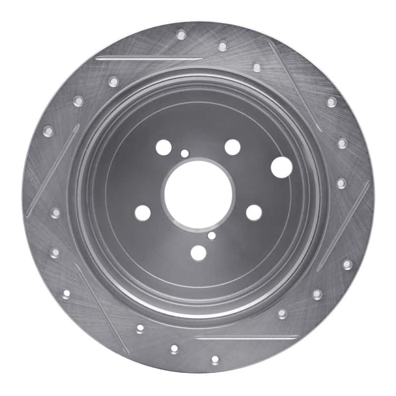R1 Concepts — R1 08-15 Subaru Impreza Rear Left Drilled & Slotted Silver Brake Rotor
R1 Brake Rotor Drill - view 5
