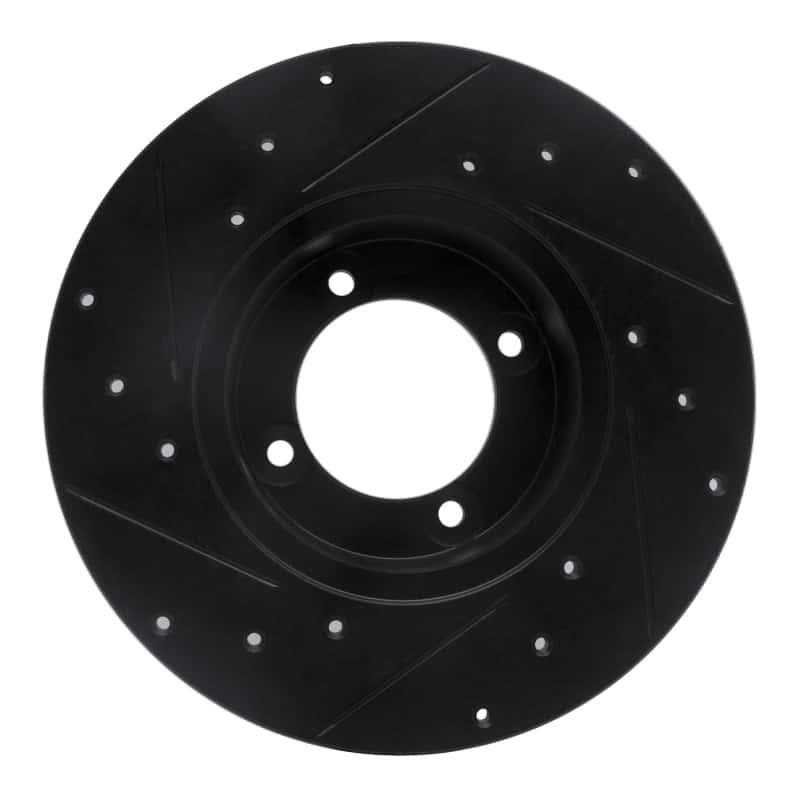 R1 Concepts — R1 70-73 Nissan 240Z Front Right Drilled & Slotted Black Brake Rotor
R1 Brake Rotor Drill - view 5