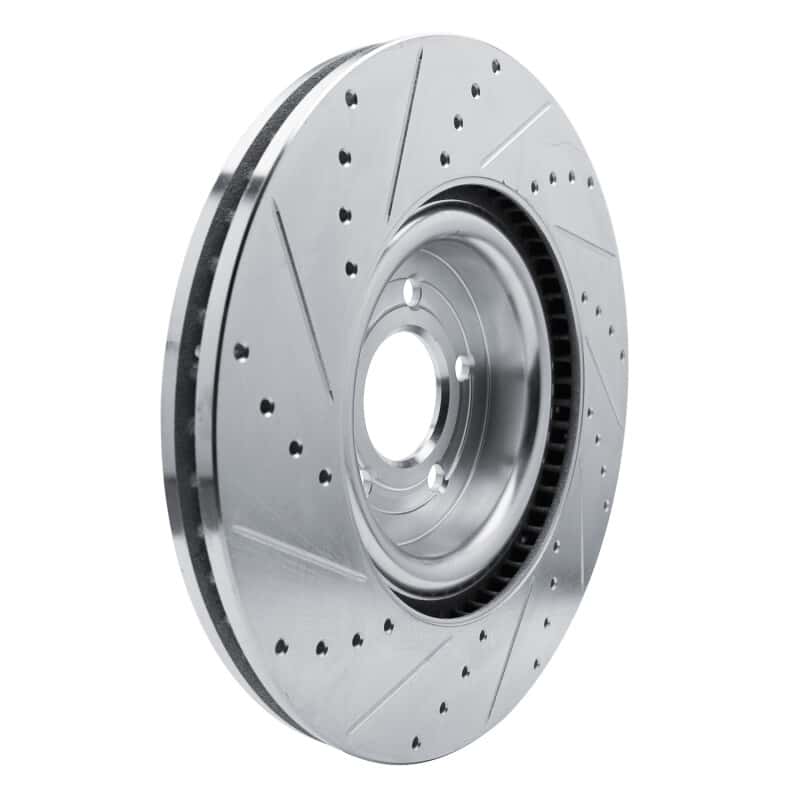 R1 Concepts — R1 20-25 Ford Explorer Front Right Drilled & Slotted Silver Brake Rotor
R1 Brake Rotor Drill - view 4