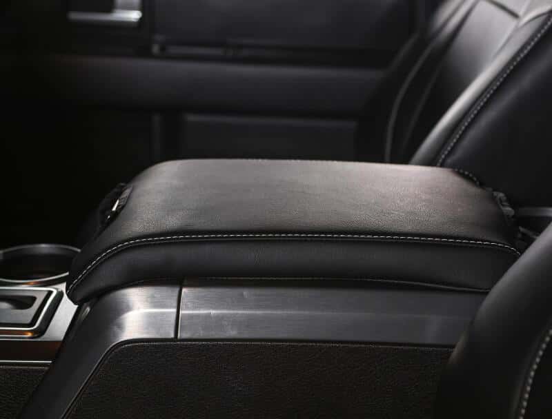 PRP Seats — PRP 10-14 Ford Raptor  Center Console Cover- Black with Silver Stitch - view 4