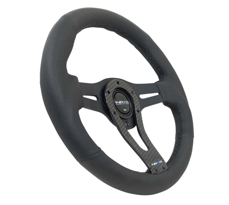 NRG — NRG Reinforced Steering Wheel (320mm) w/Carbon Center Spoke - view 5