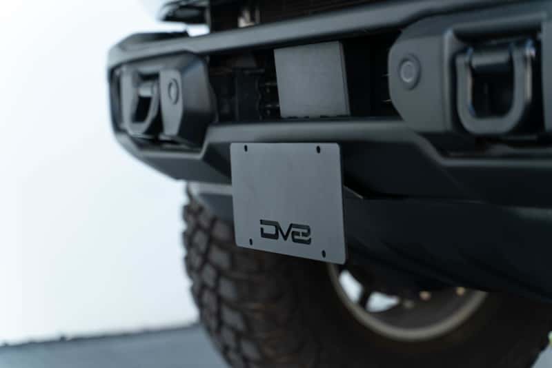DV8 Offroad — DV8 Offroad 21-23 Ford Bronco Capable Bumper Front License Plate Mount
License Plate Mount - view 1