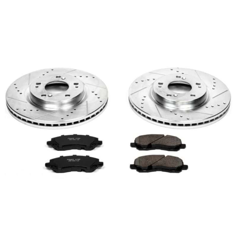 PowerStop — Power Stop 06-12 Mitsubishi Eclipse Front Z23 Evolution Sport Brake Kit - view 1