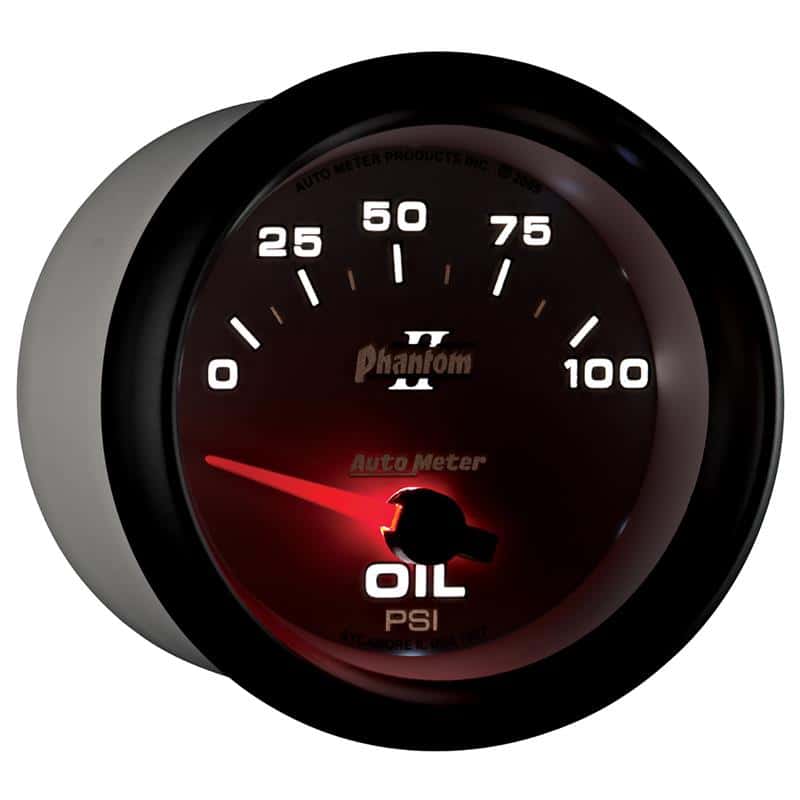 AutoMeter — Autometer Phantom II 2 5/8in 0-100 PSI Short Sweep Electronic Oil Pressure Gauge
2-5/8" OIL PRESS, 0- - view 7