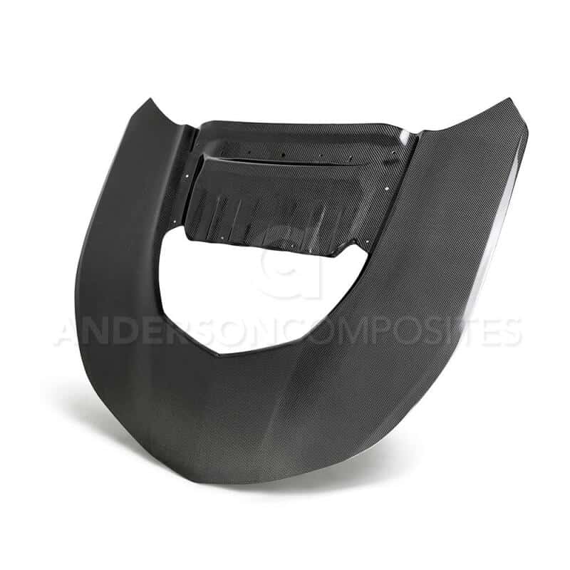 Anderson Composites — Anderson Composites 2017-2018 Chevrolet Camaro ZL1 1LE Type-OE Style Double Sided Carbon Fiber Hood - view 2