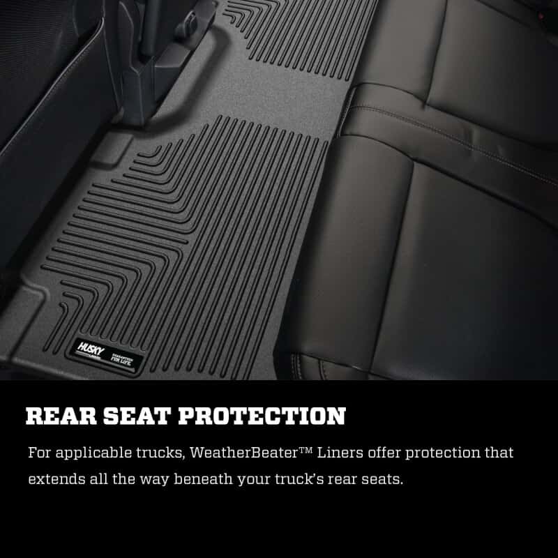 Husky Liners — Husky Liners 2019+ Ford Ranger SuperCrew Cab Weatherbeater Black Front & 2nd Seat Floor Liners
FLOOR COVERINGS
Floor Liners - view 7