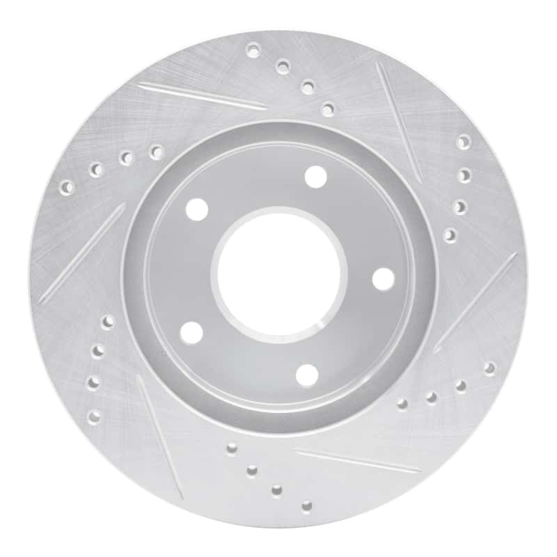 R1 Concepts — R1 1997-2005 Chevrolet Blazer Front Left Drilled & Slotted Silver Brake Rotor
R1 Brake Rotor Drill - view 5