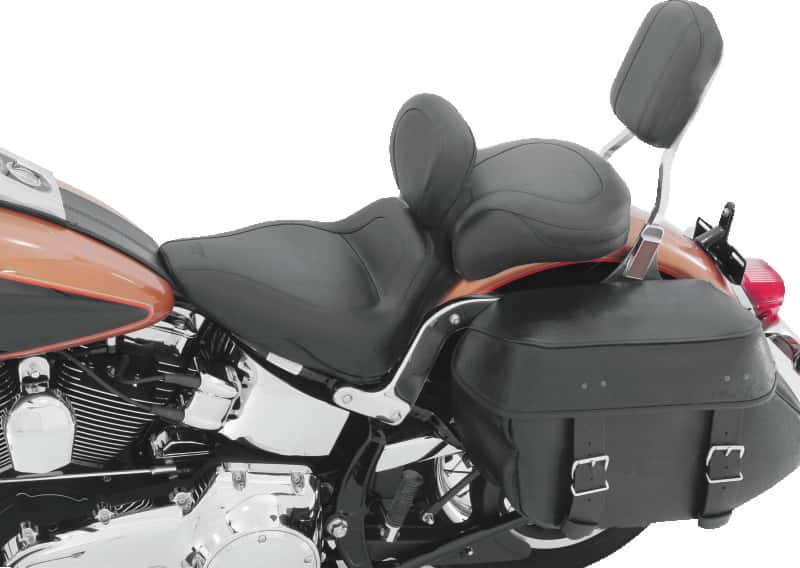 Mustang Motorcycle — Mustang 03-08 Kawasaki Vulcan 1600 Classic, 05-08 Nomad Standard Touring 2PC Seat - Black - view 2