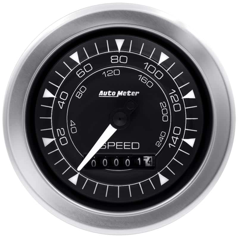 AutoMeter — Autometer Chrono 3-3/8in 160MPH Electric Programmable Speedometer Gauge
3.4" SPD 160MPH E CH - view 3