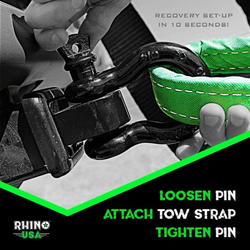 Rhino USA — Rhino USA 20Ft Tow Strap/Hitch Combo
Tow Strap - view 4
