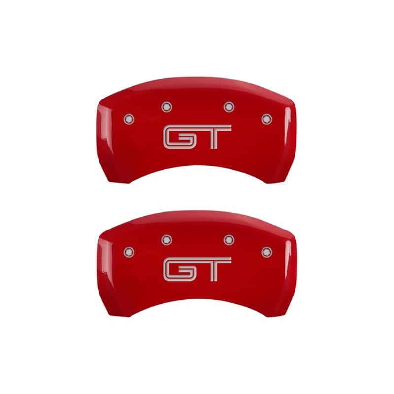 MGP — MGP Rear set 2 Caliper Covers Engraved Rear GT Red finish silver ch
Caliper Covers - view 1