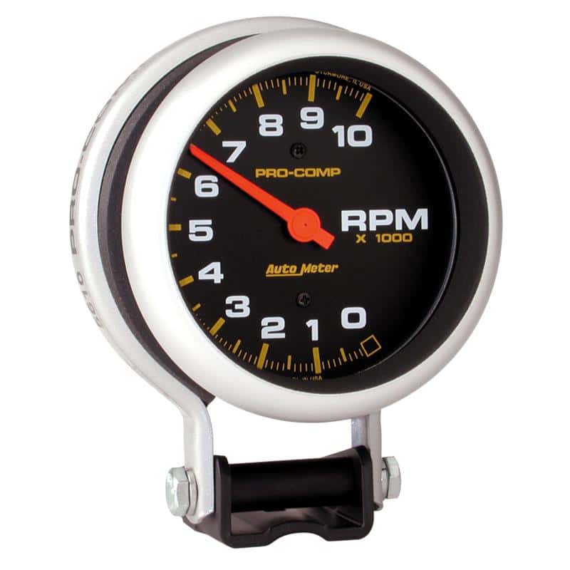AutoMeter — AutoMeter Gauge Tachometer 3-3/4in. 10K RPM Pedestal Pro-Comp
3-3/4" TACH, 10,000 - view 2