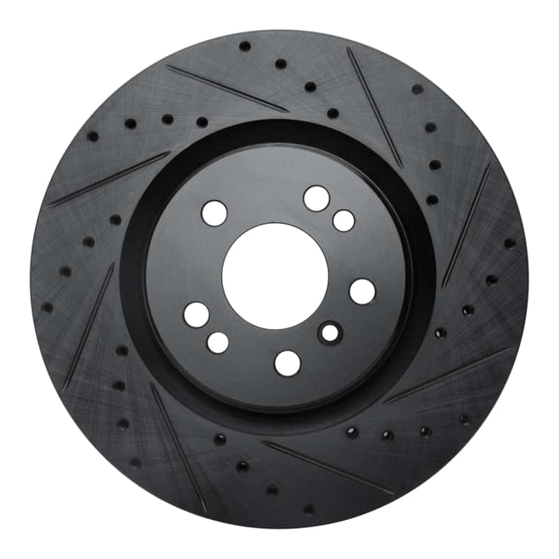 R1 Concepts — R1 06-12 Mercedes-Benz ML500 (USA/Canada) Front Right Drilled & Slotted Black Brake Rotor
R1 Brake Rotor Drill - view 1