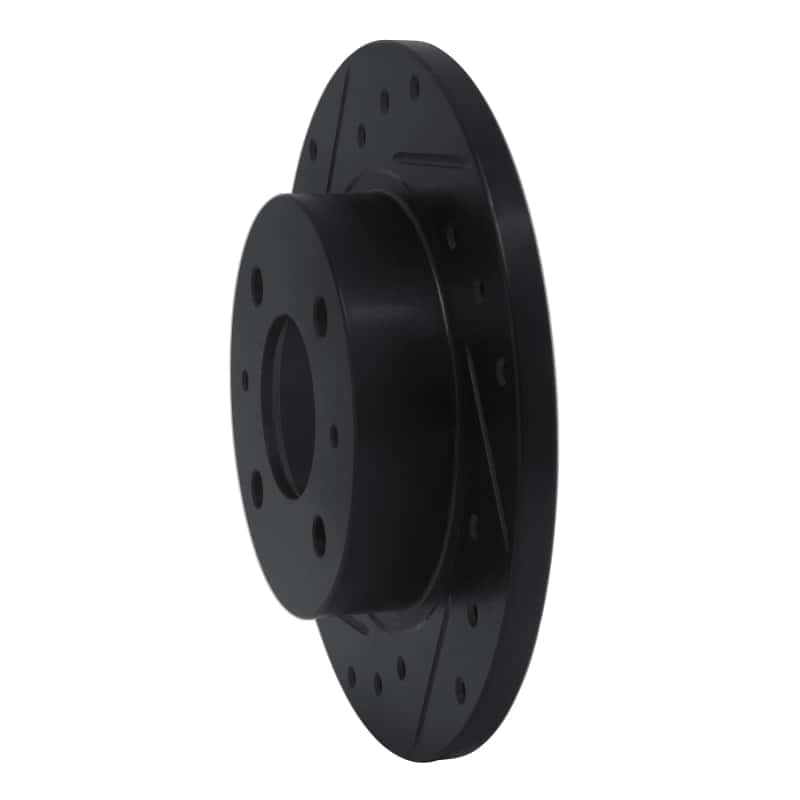 R1 Concepts — R1 86-06 Nissan Pulsar NX Front Left Drilled & Slotted Black Brake Rotor
R1 Brake Rotor Drill - view 2