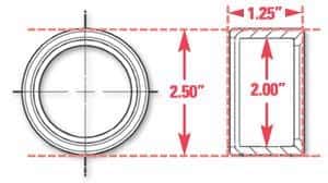 SPC Performance — SPC Performance Weld-In Ring Kit 2.00 in. ID
WELD-IN RING
FAB PART - view 2
