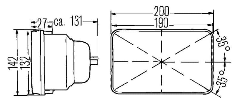 Hella — Hella Vision Hlmp Kit 190X132Mm H4 12V (Qty 2) (Legal in US for MOTORCYLCES ONLY) - view 7