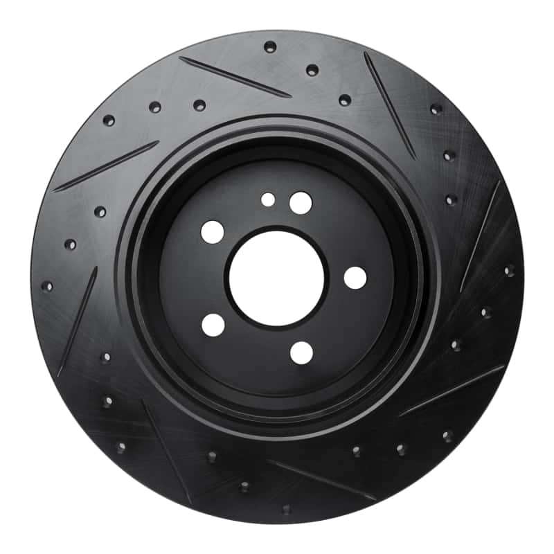R1 Concepts — R1 00-05 Mercedes-Benz ML500 (USA/Canada) Rear Left Drilled & Slotted Black Brake Rotor
R1 Brake Rotor Drill - view 5