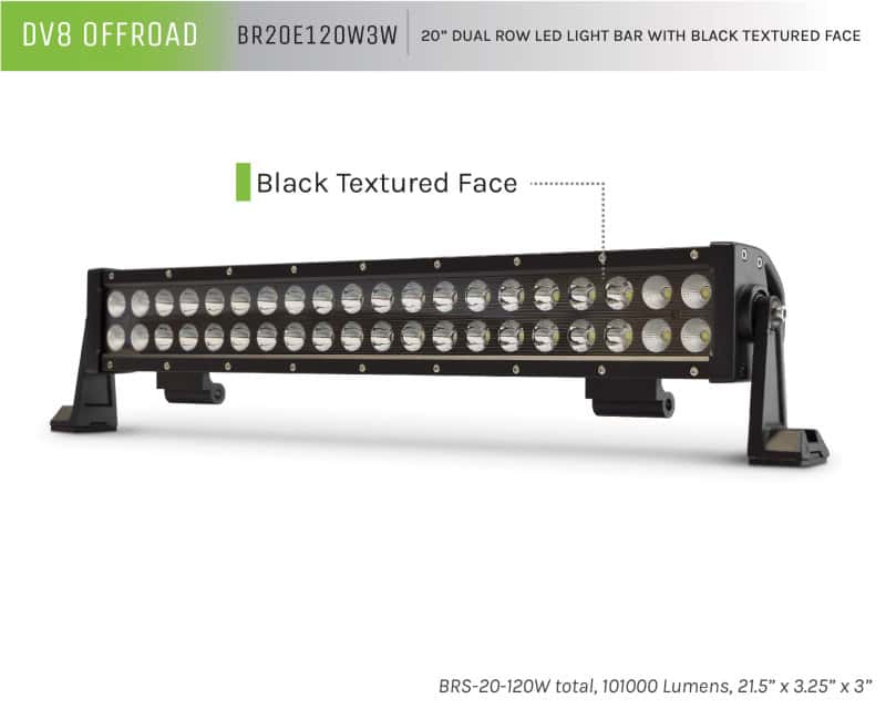 DV8 Offroad — DV8 Offroad BRS Pro Series 20in Light Bar 120W Flood/Spot 3W LED - Black
LED Light Bar - view 5