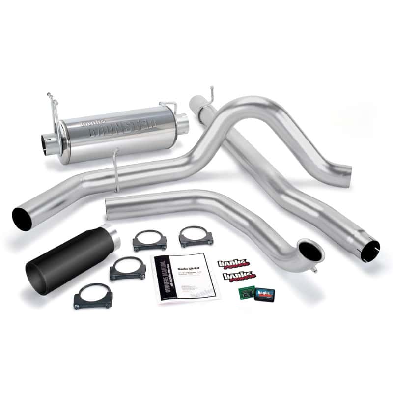 Banks Power — Banks Power 01-03 Ford 7.3L w/Cat Conv Git-Kit - SS Single Exhaust w/ Black Tip
Power/Efficiency Sys - view 1