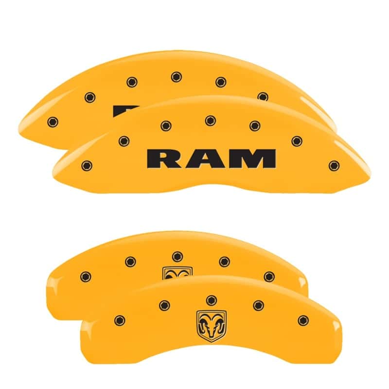 MGP — MGP 4 Caliper Covers Engraved Front Ram Rear Ramhead Yellow Finish Black Char 2006 Dodge Durango
Caliper Covers - view 1
