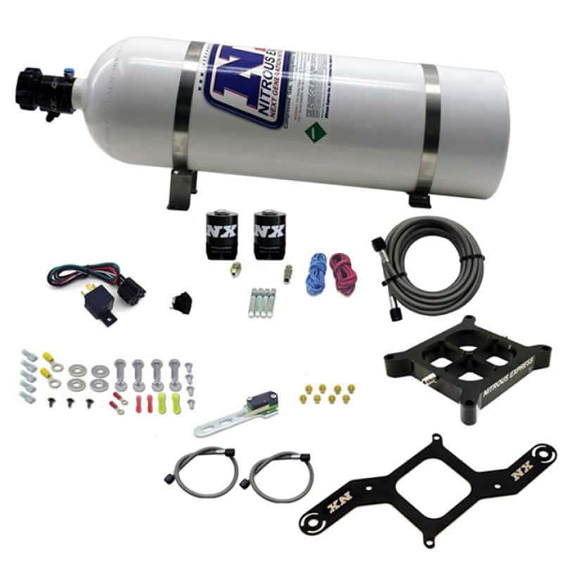 Nitrous Express — Nitrous Express 4500 Covert Crossbar Plate System Pro Power 100-500HP (15lb Bottle)
Injection System Kit - view 1