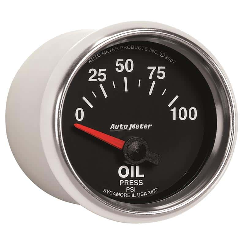 AutoMeter — Autometer GS 0-100 PSI Short Sweep Electronic Oil Pressure Gauge
2-1/16" OIL PRESS, 0 - view 5