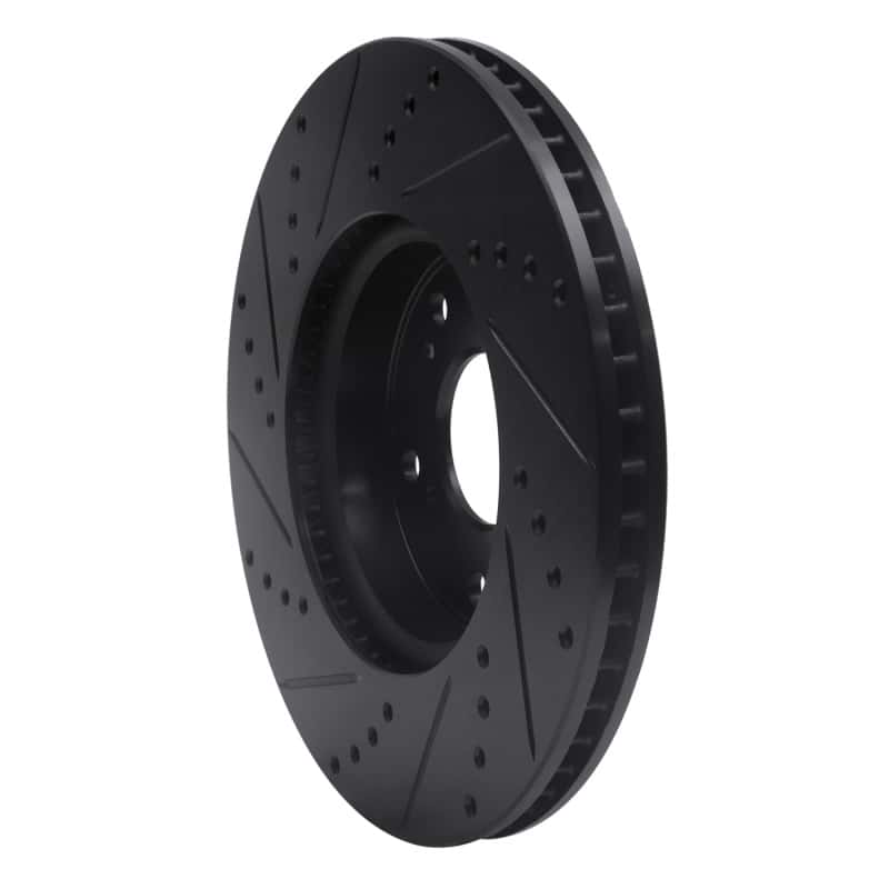 R1 Concepts — R1 13-22 Honda Accord Coupe Front Right Drilled & Slotted Black Brake Rotor
R1 Brake Rotor Drill - view 4