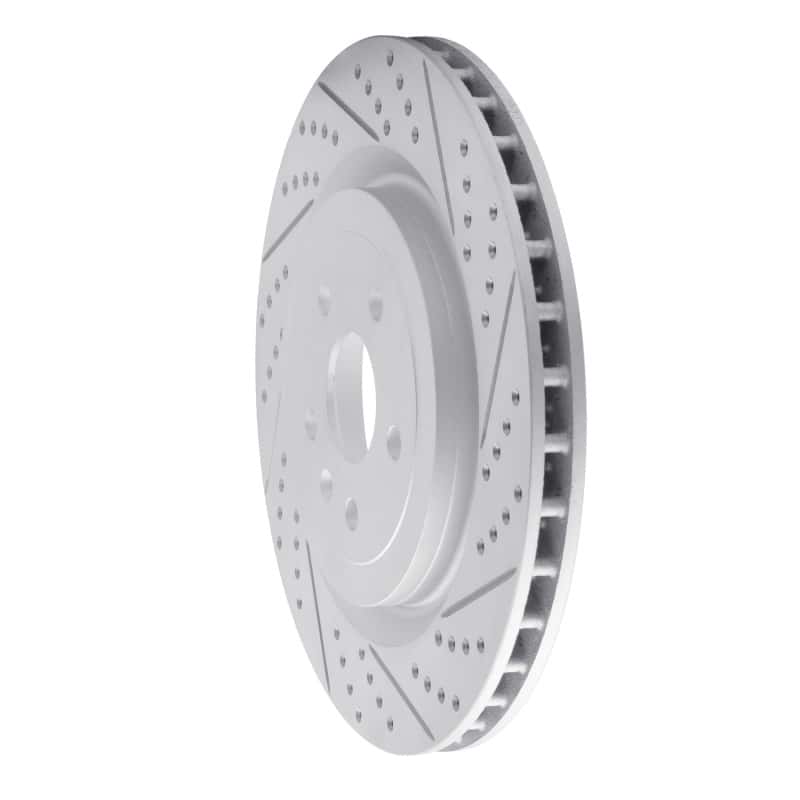 R1 Concepts — R1 09-24 Cadillac Cts Rear Right Drilled & Slotted Geo-Carbon Rotor - view 2